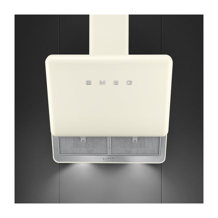 Smeg KFAB75CR 75cm Cream 50's Style Retro Angled Hood