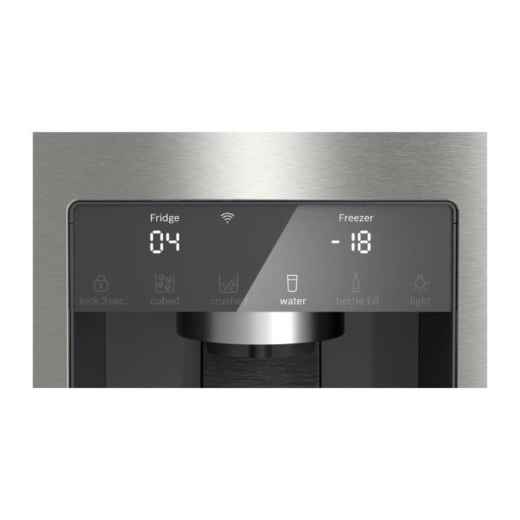 Bosch Series 6 574 Litre Four Door American Fridge Freezer - Stainless steel