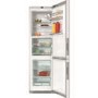 Miele KFN29683DBrWh Prestige Click2Open SoftClose 201x60cm Frost Free Brilliant White Glass Freestanding Fridge Freezer