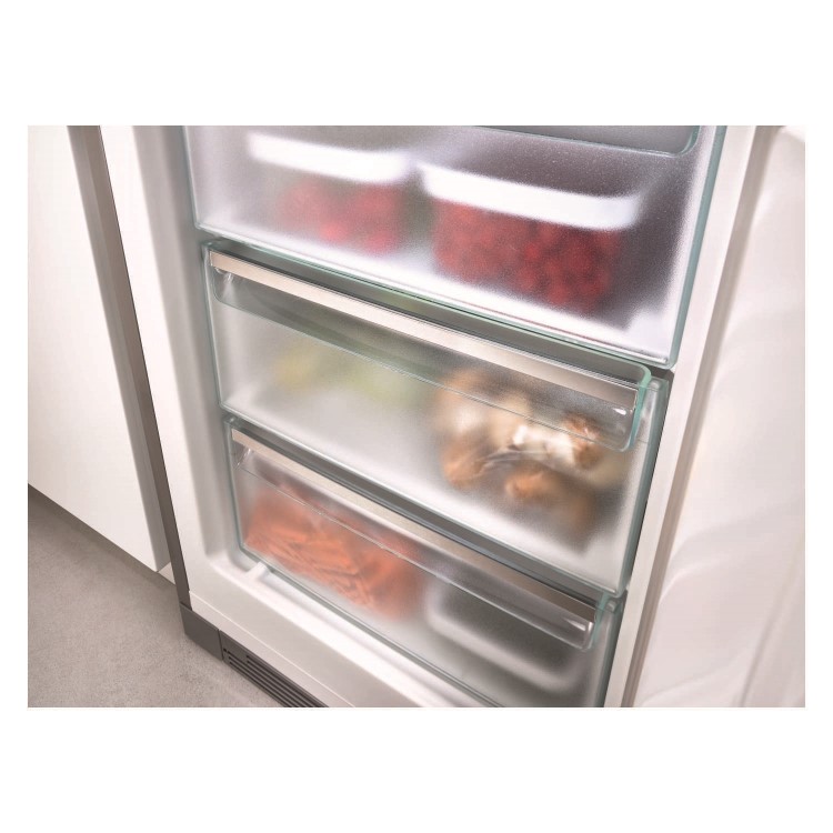 Miele KFN29683DBrWh Prestige Click2Open SoftClose 201x60cm Frost Free Brilliant White Glass Freestanding Fridge Freezer