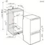 Miele KFN37452iDE 56cm Wide Frost Free 70-30 Integrated Upright Fridge Freezer - White