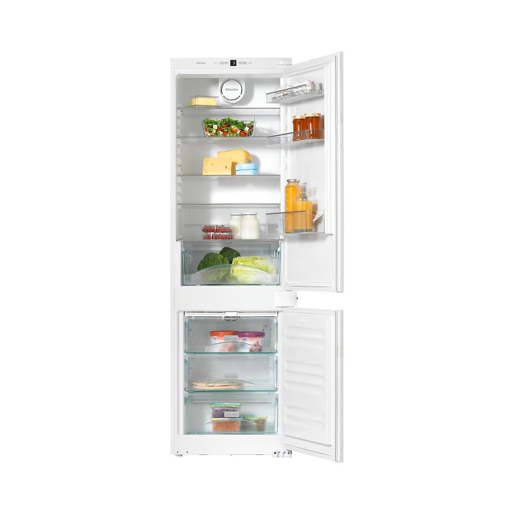 Miele KFN37132iD 54cm Wide Frost Free 70-30 Integrated Upright Fridge Freezer - White