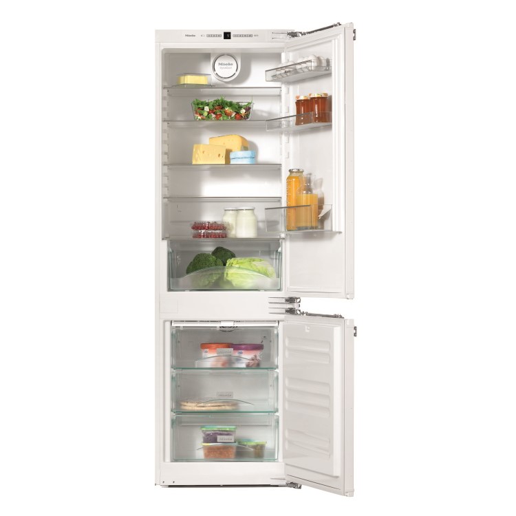 Miele KFN37232iD 56cm Wide Frost Free 70-30 Integrated Upright Fridge Freezer - White