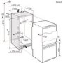 Miele KFN37232iD 56cm Wide Frost Free 70-30 Integrated Upright Fridge Freezer - White