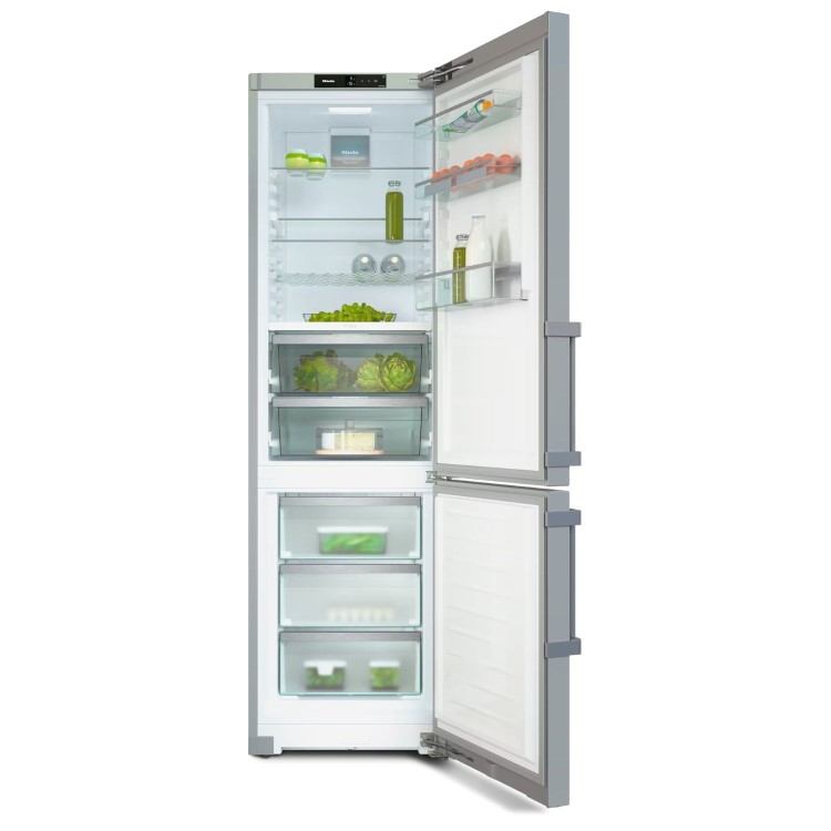 Miele 362 Litre 70/30 Freestanding Fridge Freezer - Stainless Steel