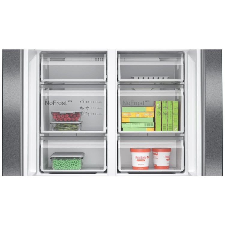 Refurbished Bosch Series 6 KFN96AXEA 605 Litre Frost Free American Fridge Freezer Black