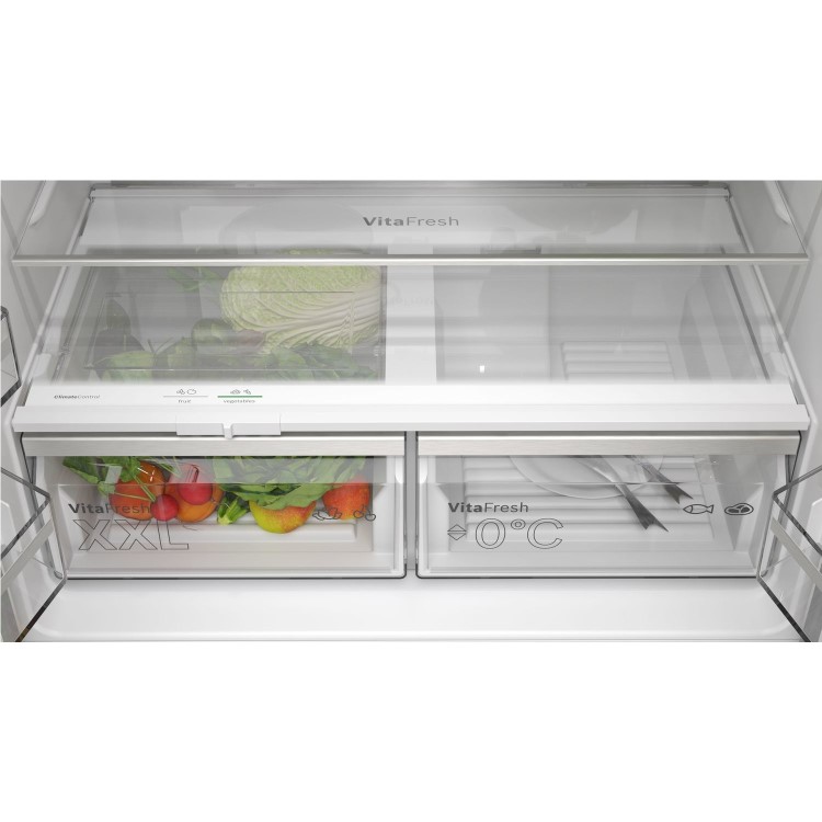 Refurbished Bosch Series 6 KFN96AXEA 605 Litre Frost Free American Fridge Freezer Black