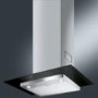 Smeg KFV62DN-2 60cm Chimney Hood - Stainless Steel And Flat Black Glass Canopy