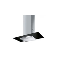 Smeg KFV92DN-2 90cm Chimney Hood - Stainless Steel And Black Glass