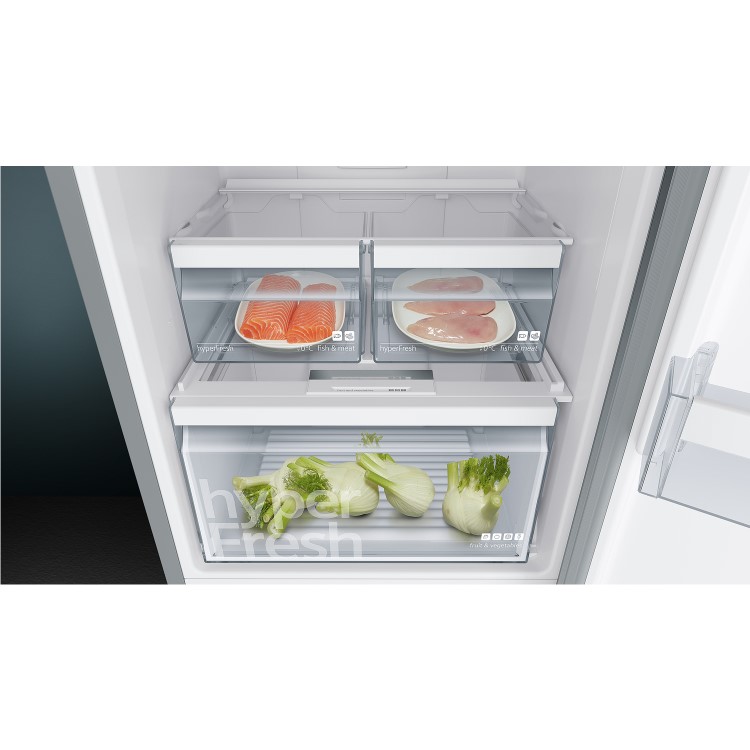 Siemens KG34NVL35G NoFrost Freestanding Fridge Freezer - Stainless Steel Look
