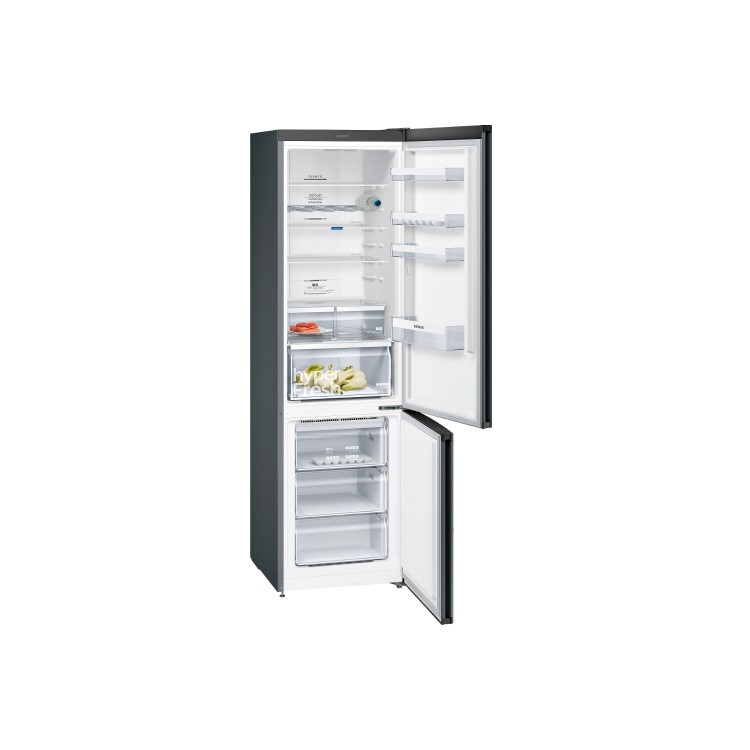 Siemens KG36NAB35G iQ500 NoFrost Black Freestanding Fridge Freezer With hyperFresh Box