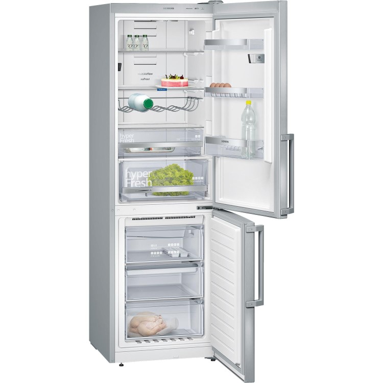 Siemens KG36NHI32 iQ500 NoFrost Easyclean Stainless Steel Freestanding Fridge Freezer With hyperFresh & Home Connect