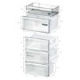 Siemens iQ300 321 Litre 60/40 Freestanding Fridge Freezer - Stainless Steel