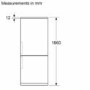 Siemens iQ300 321 Litre 60/40 Freestanding Fridge Freezer - Stainless Steel