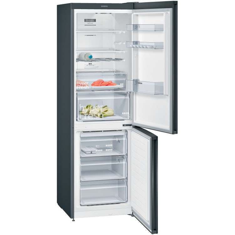 Siemens 324 Litre  Freestanding Fridge Freezer - Black