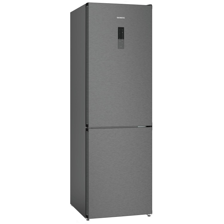 Siemens iQ300 321 Litre 60/40 Freestanding Fridge Freezer - Black Stainless Steel