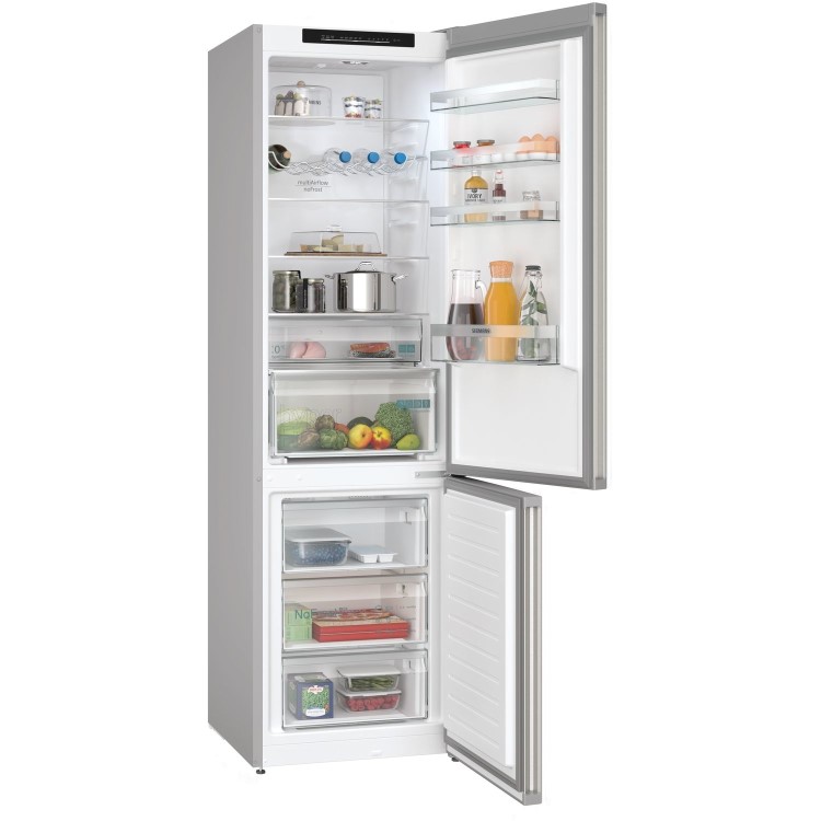 Refurbished Siemens iQ300 KG39N2IDF Freestanding 363 Litre 70/30 Fridge Freezer Stainless Steel Doors