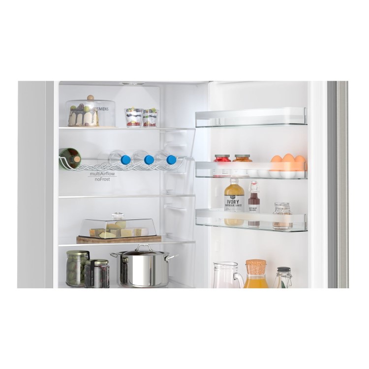 Refurbished Siemens iQ300 KG39N2IDF Freestanding 363 Litre 70/30 Fridge Freezer Stainless Steel Doors