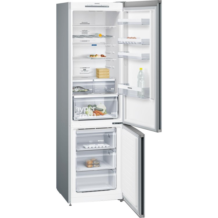 Siemens KG39NVI35G iQ300 60cm Freestanding Frost Free Fridge Freezer - Easyclean Stainless Steel