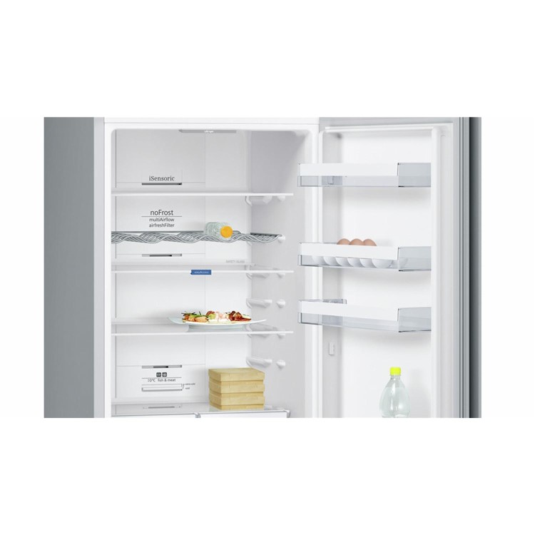 Siemens KG39NVI35G iQ300 60cm Freestanding Frost Free Fridge Freezer - Easyclean Stainless Steel