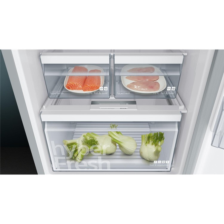 Siemens KG39NXI35 iQ300 NoFrost Easyclean Stainless Steel Freestanding Fridge Freezer With hyperFresh
