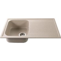 CDA KG41ST Composite Granite Single Bowl Sink in Sand Stone