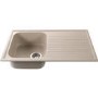 CDA KG41ST Composite Granite Single Bowl Sink in Sand Stone