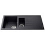 1.5 Bowl Inset Black Composite Kitchen Sink with Reversible Drainer - CDA