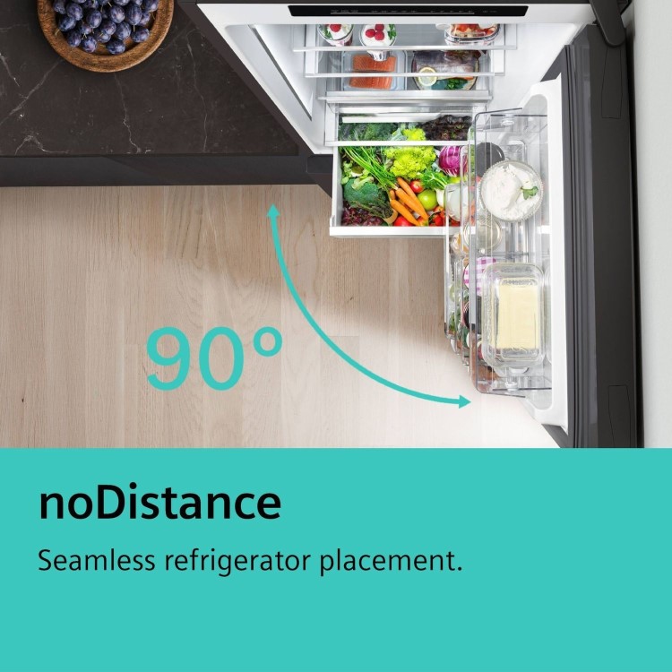 Siemens iQ300 440 Litre 60/40 Freestanding Fridge Freezer - Stainless Steel
