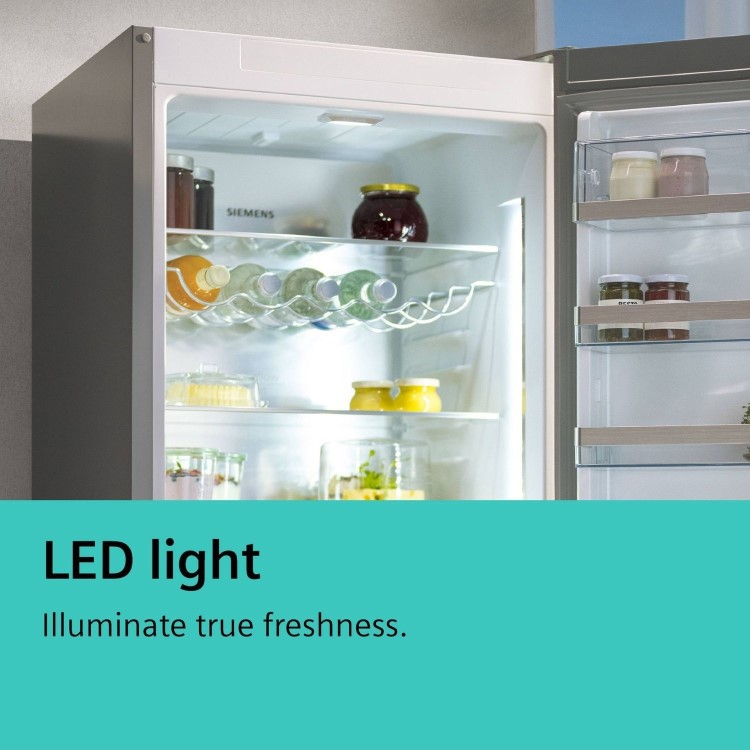 Siemens iQ300 440 Litre 60/40 Freestanding Fridge Freezer - Stainless Steel