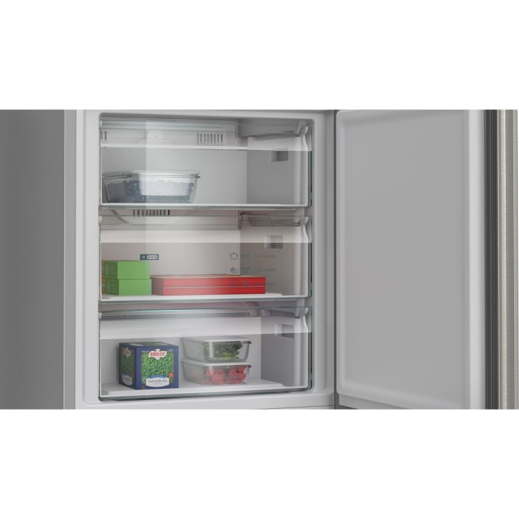 Siemens iQ300 440 Litre 60/40 Freestanding Fridge Freezer - Stainless Steel