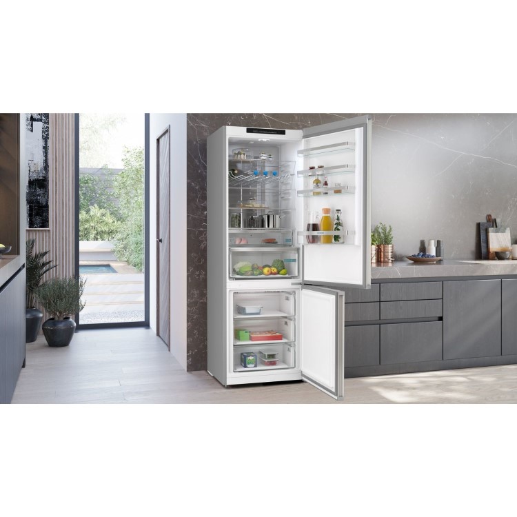 Siemens iQ300 440 Litre 60/40 Freestanding Fridge Freezer - Stainless Steel