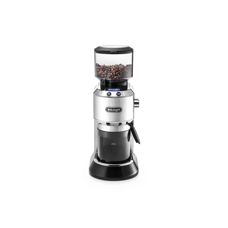 De Longhi KG521M Dedica Burr Grinder with LCD Digital Display - Silver