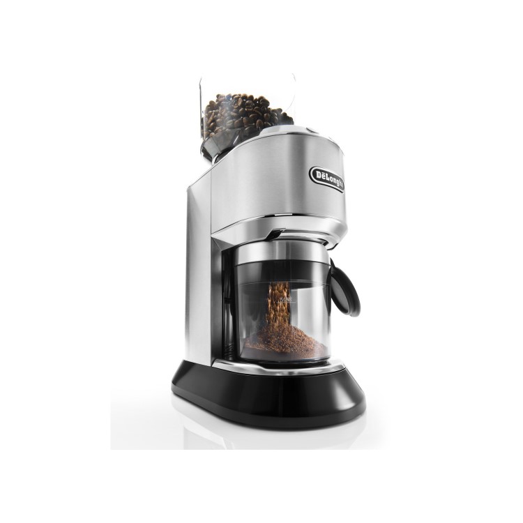 De Longhi KG521M Dedica Burr Grinder with LCD Digital Display - Silver
