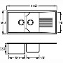 CDA KG64WH Composite Double Bowl Sink