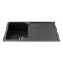 GRADE A1 - CDA KG73BL Reversible 1.0 Bowl Composite Sink Black