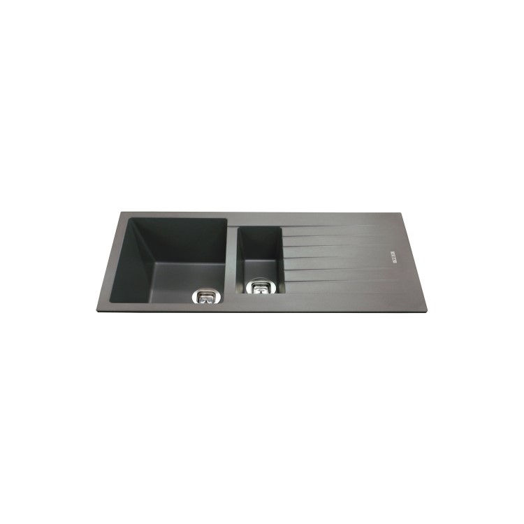 1.5 Bowl Inset Grey Composite Kitchen Sink - CDA