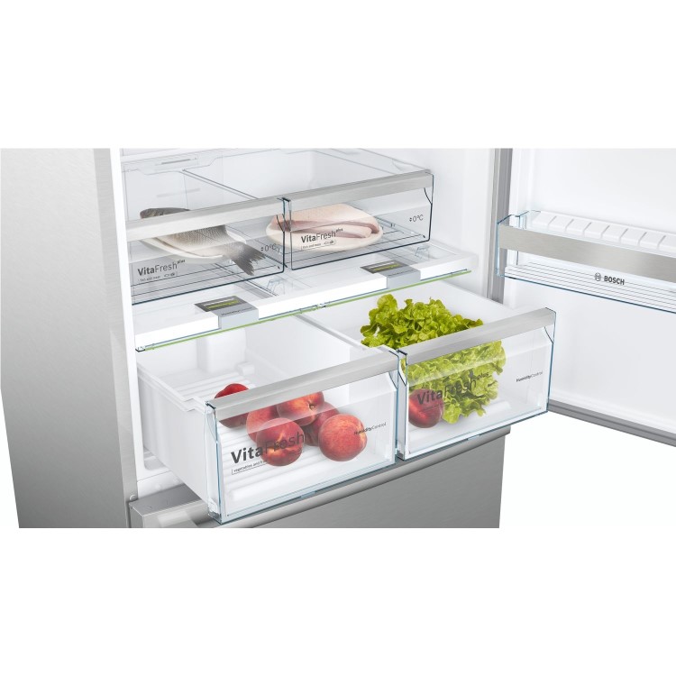 Bosch 631 Litre  Freestanding Fridge Freezer - Inox-easyclean