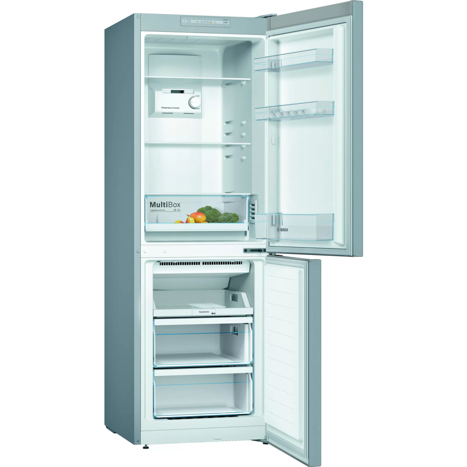 Bosch 279 Litre 60/40 Freestanding Fridge Freezer Stainless steel