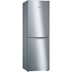 Refurbished Bosch Serie 2 KGN34NLEAG Freestanding 300 Litre 50/50 Frost Free Fridge Freezer Stainless Steel Look