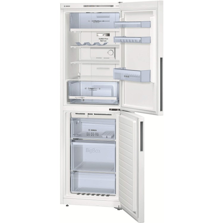 GRADE A2 - Bosch KGN34VW30G Energy Efficient 1.86m Tall Freestanding Fridge Freezer - White