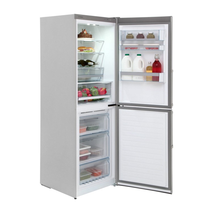 Bosch KGN34XL32G No Frost Freestanding Fridge Freezer With Stainless Steel Look Doors