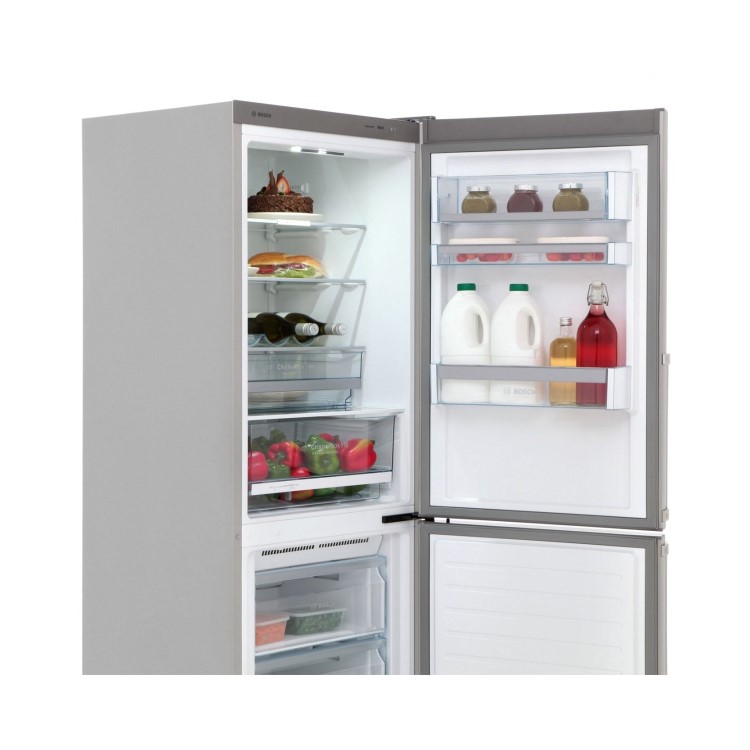 Bosch KGN34XL32G No Frost Freestanding Fridge Freezer With Stainless Steel Look Doors