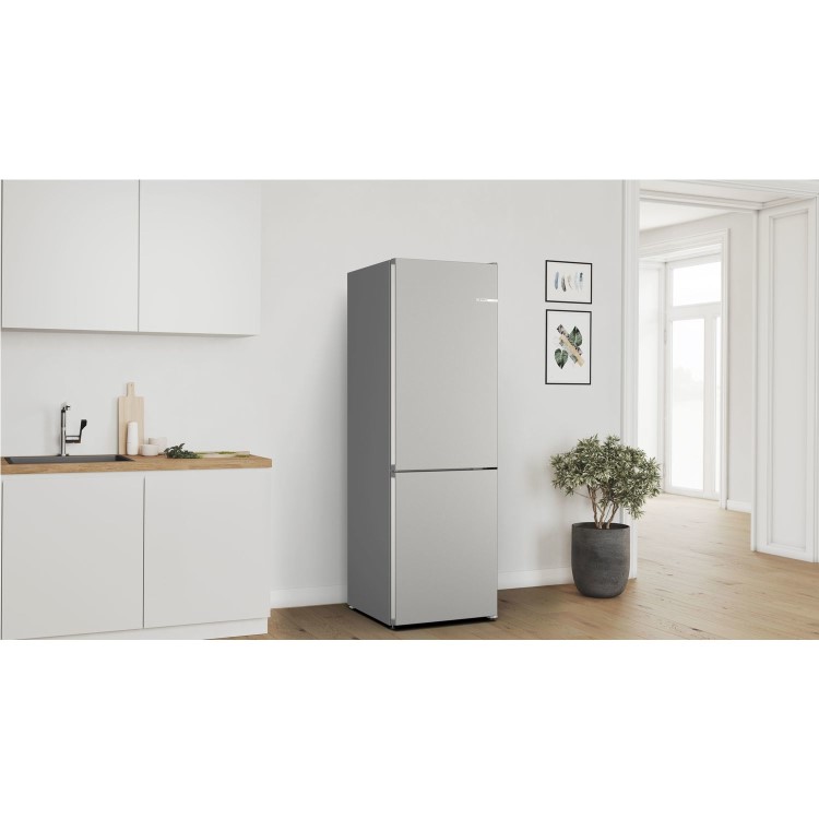 Bosch Series 4 321 Litre 60/40 Freestanding Fridge Freezer - Stainless Steel