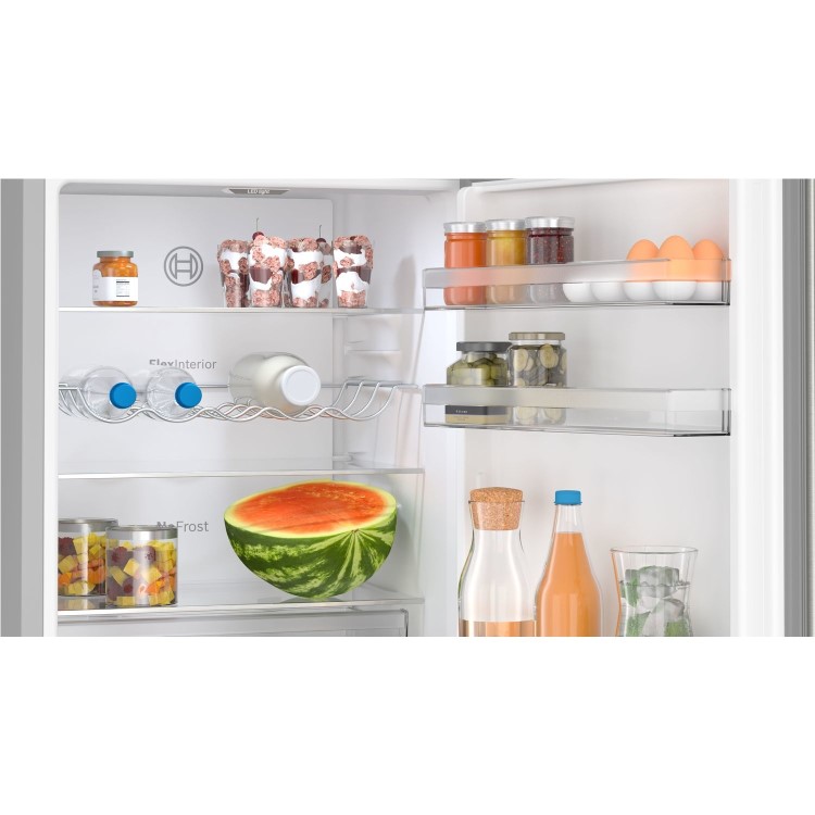 Bosch Series 4 321 Litre 60/40 Freestanding Fridge Freezer - Stainless Steel