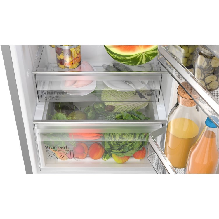 Bosch Series 4 321 Litre 60/40 Freestanding Fridge Freezer - Stainless Steel