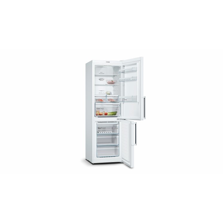 Bosch Serie 4 KGN36XW35G NoFrost VitaFresh Freestanding Fridge Freezer White
