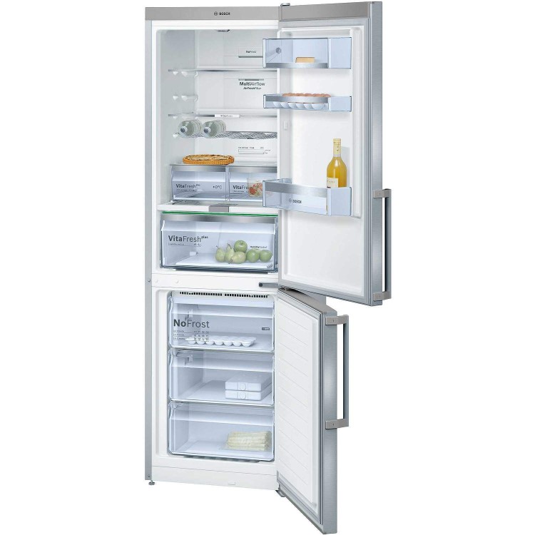 Bosch KGN36AI35G Serie 6 NoFrost Freestanding Fridge Freezer With VitaFresh & HomeConnect Inox-easyclean