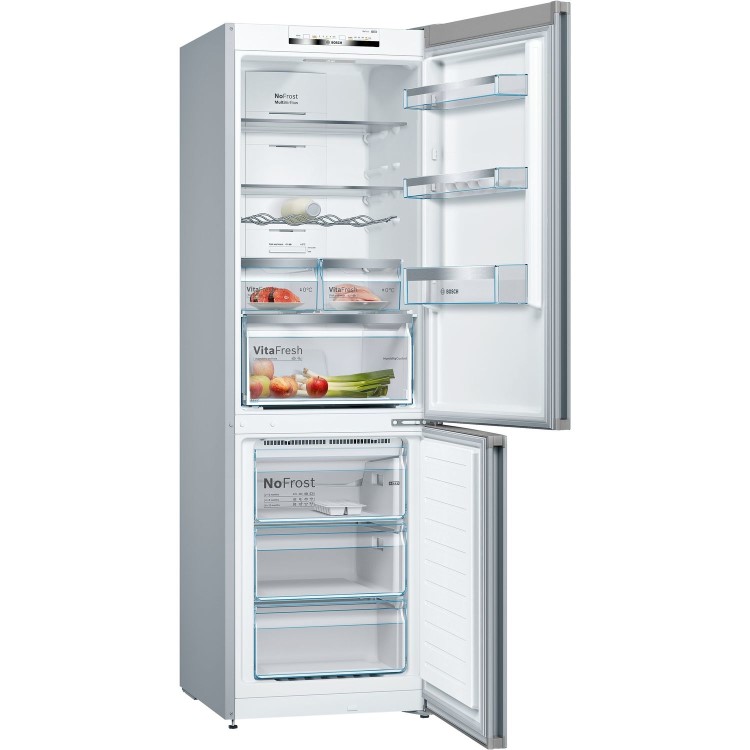 Bosch Series 4 326 Litre 60/40 Freestanding Fridge Freezer - Matt Black