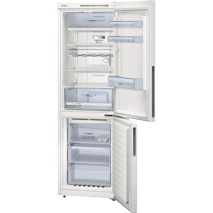 Bosch KGN36VW31G Frost Free Multiflow 60/40 Freestanding Fridge Freezer - White